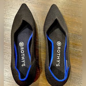 Rothy’s The Point in Black, size 8.5